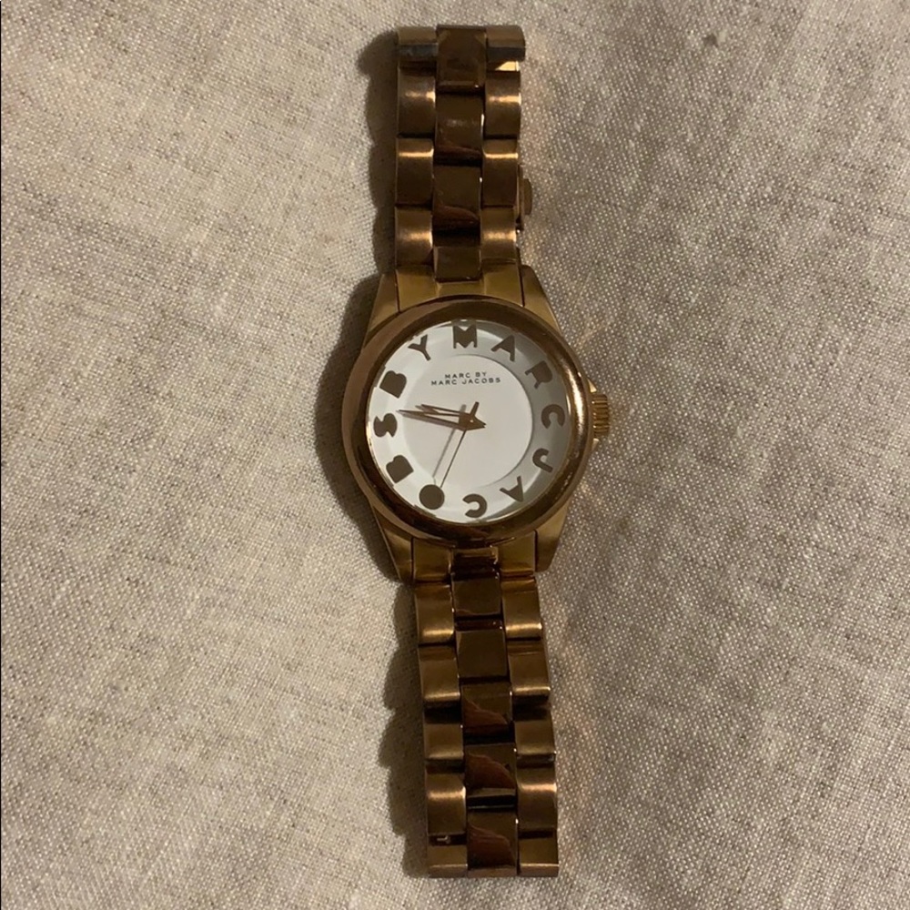 Marc Jacobs Rose Gold White Face Watch